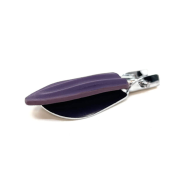 Trixi Gronau Schuhanzieher Cedric, Edelstahl, Ledergriff Dollaro purple, zu top